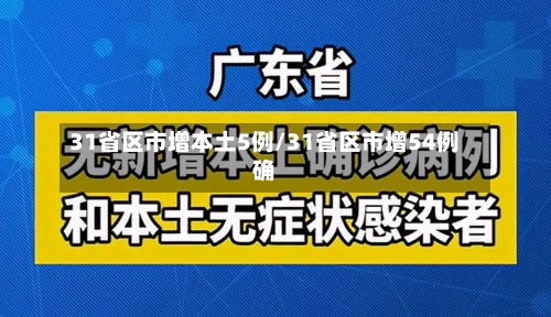 31省区市增本土5例/31省区市增54例确