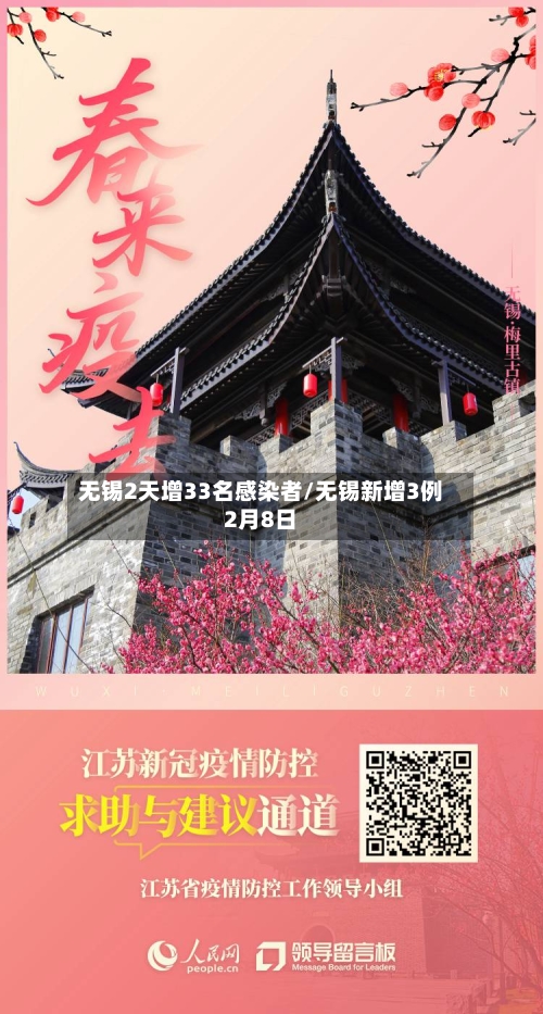 无锡2天增33名感染者/无锡新增3例2月8日