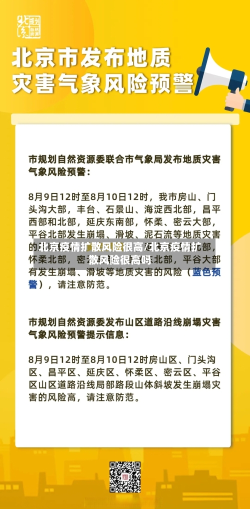 北京疫情扩散风险很高/北京疫情扩散风险很高吗