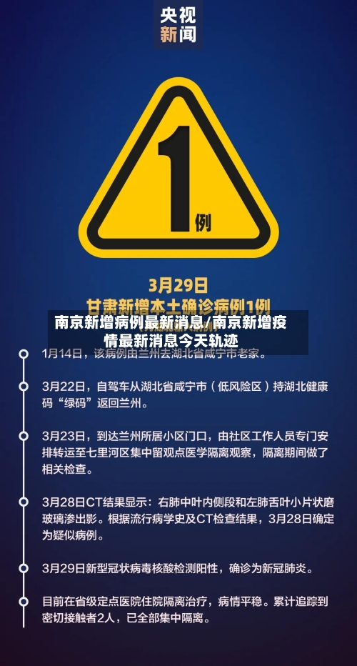 南京新增病例最新消息/南京新增疫情最新消息今天轨迹