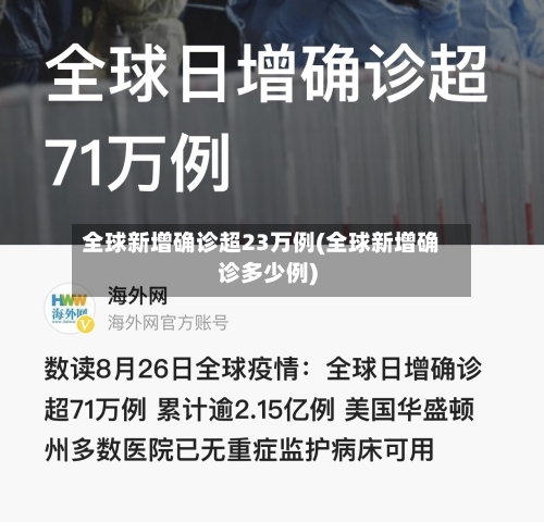 全球新增确诊超23万例(全球新增确诊多少例)