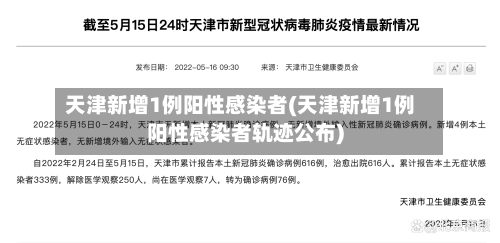 天津新增1例阳性感染者(天津新增1例阳性感染者轨迹公布)