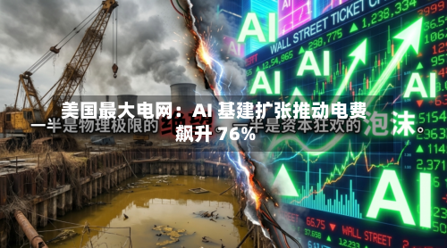 美国最大电网：AI 基建扩张推动电费飙升 76%